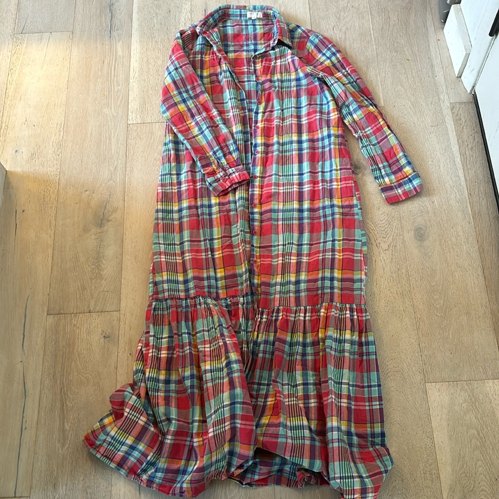 Button down drop waist maxi